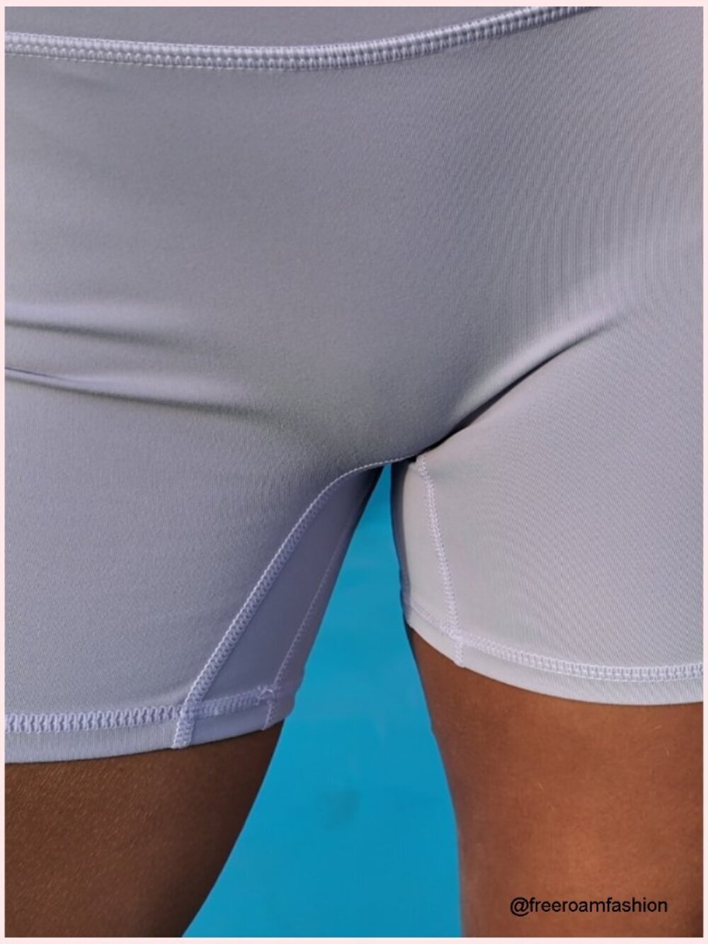 Buttery Soft 4" High Waisted Biker Shorts with Hidden Scrunch - Picture 6 of 6